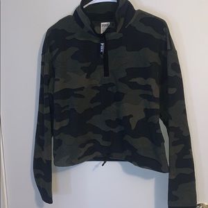 PINK Camo Fleece 1/4 Zip